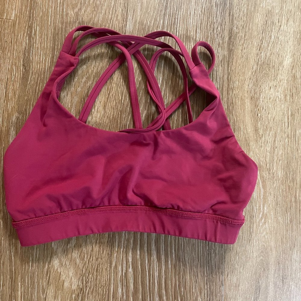 Lululemon Red Sports Bra